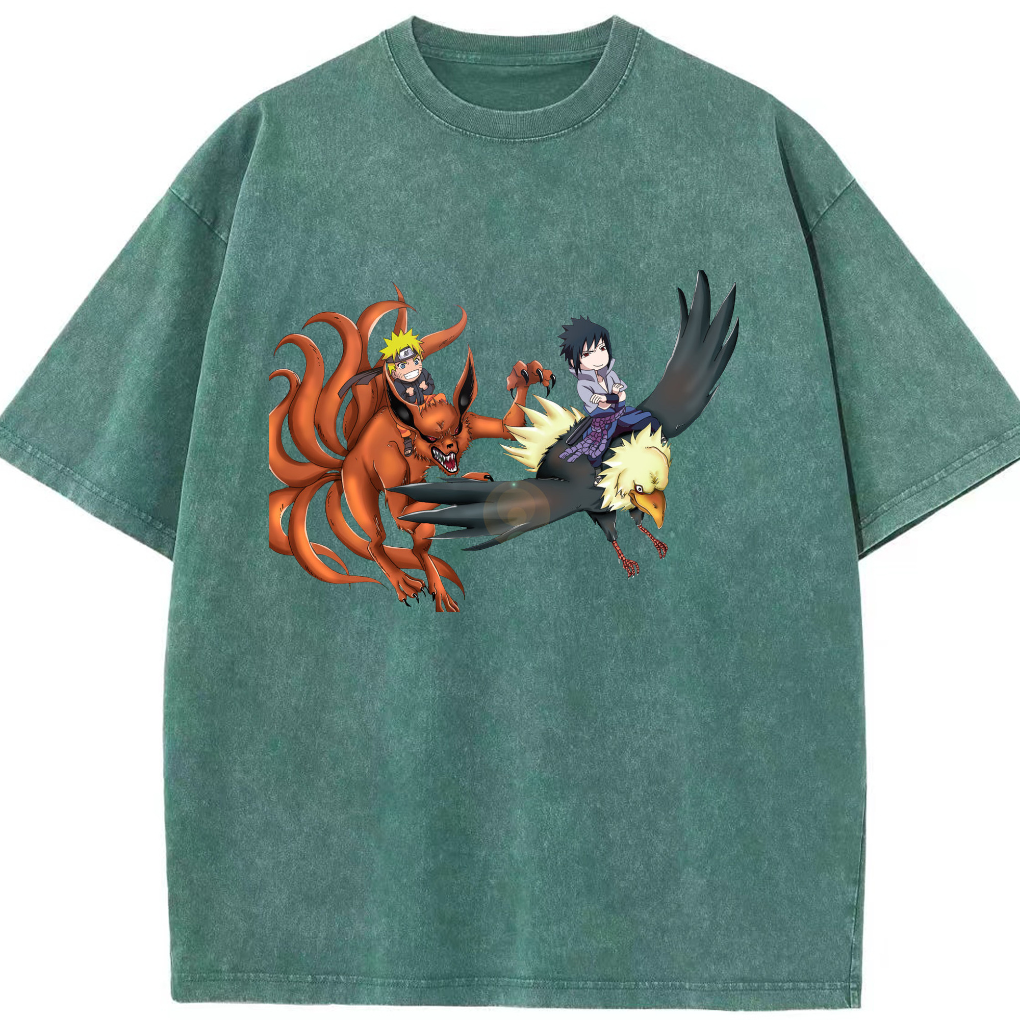 （画像用） NARUTO -ナルト- うずまき ナルト Uzumaki Naruto 綿100% ヴィンテージ風 半袖Tシャツ（フロントプリント）